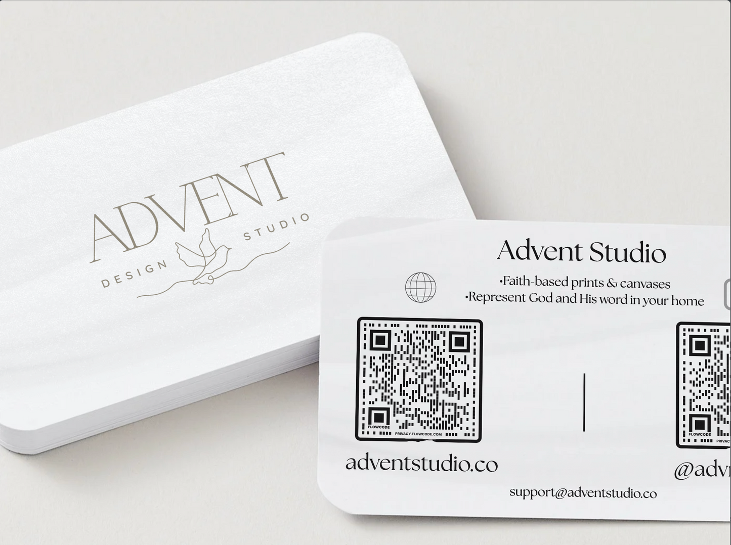 Christian wall art gift card from Advent Studio for faith-inspired home decor